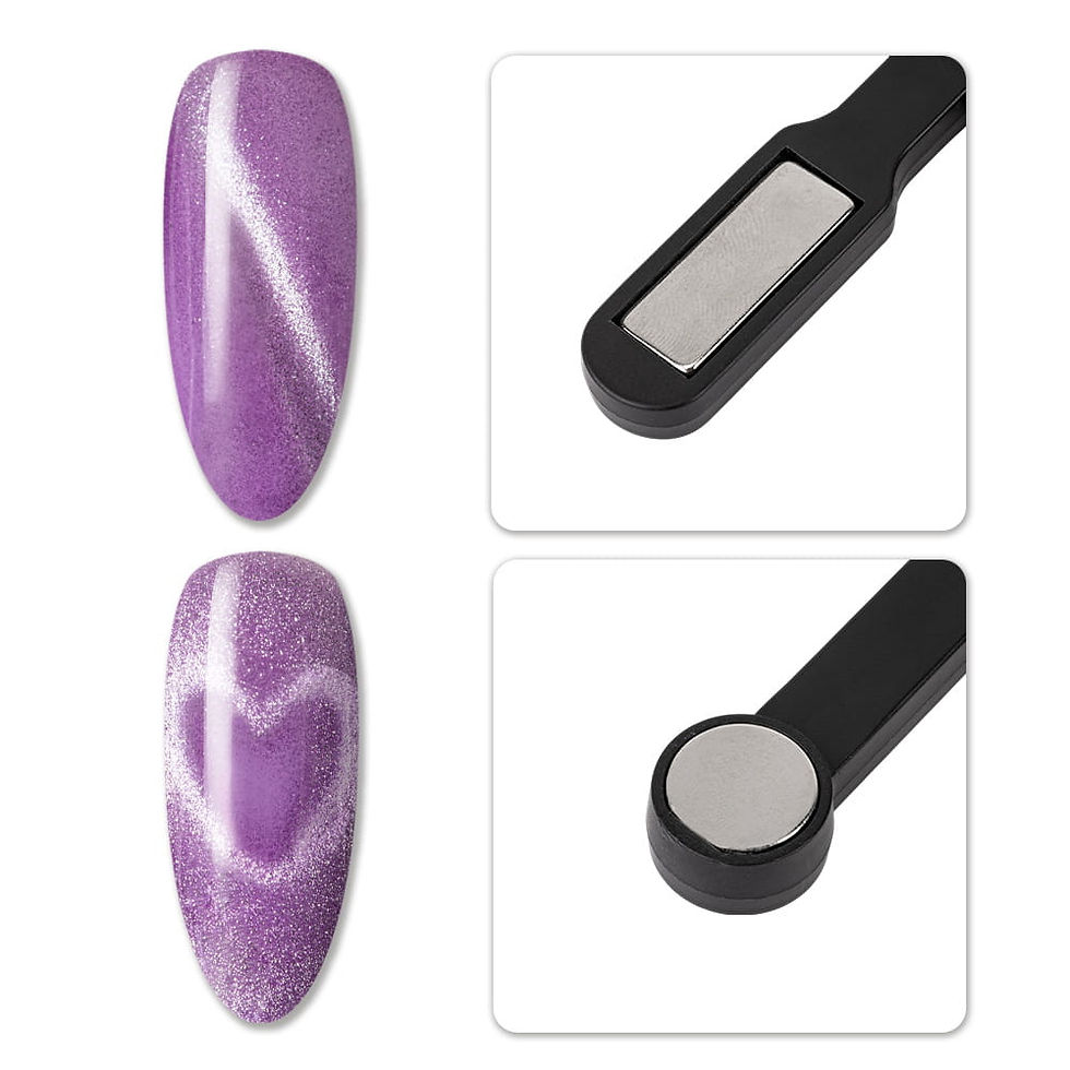 Thumbnail: Star-Shaped 6-in-1 Magnetiser for Cat Eye Effect – Black