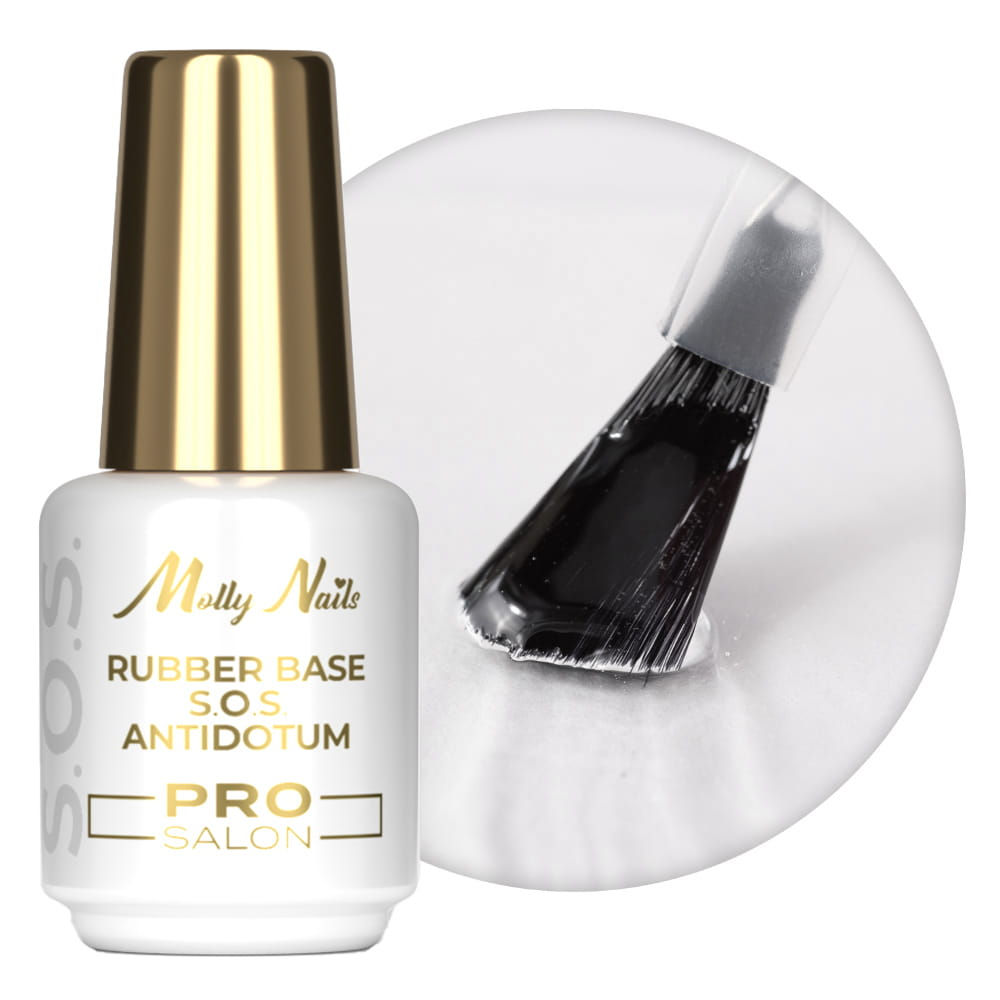 Clear - S.O.S. Antidotum Pro Salon- Molly Nails 15g Rubber Base – Flexible Nail