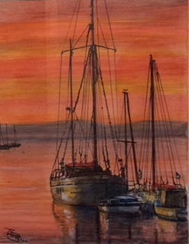 In Brixham Harbour