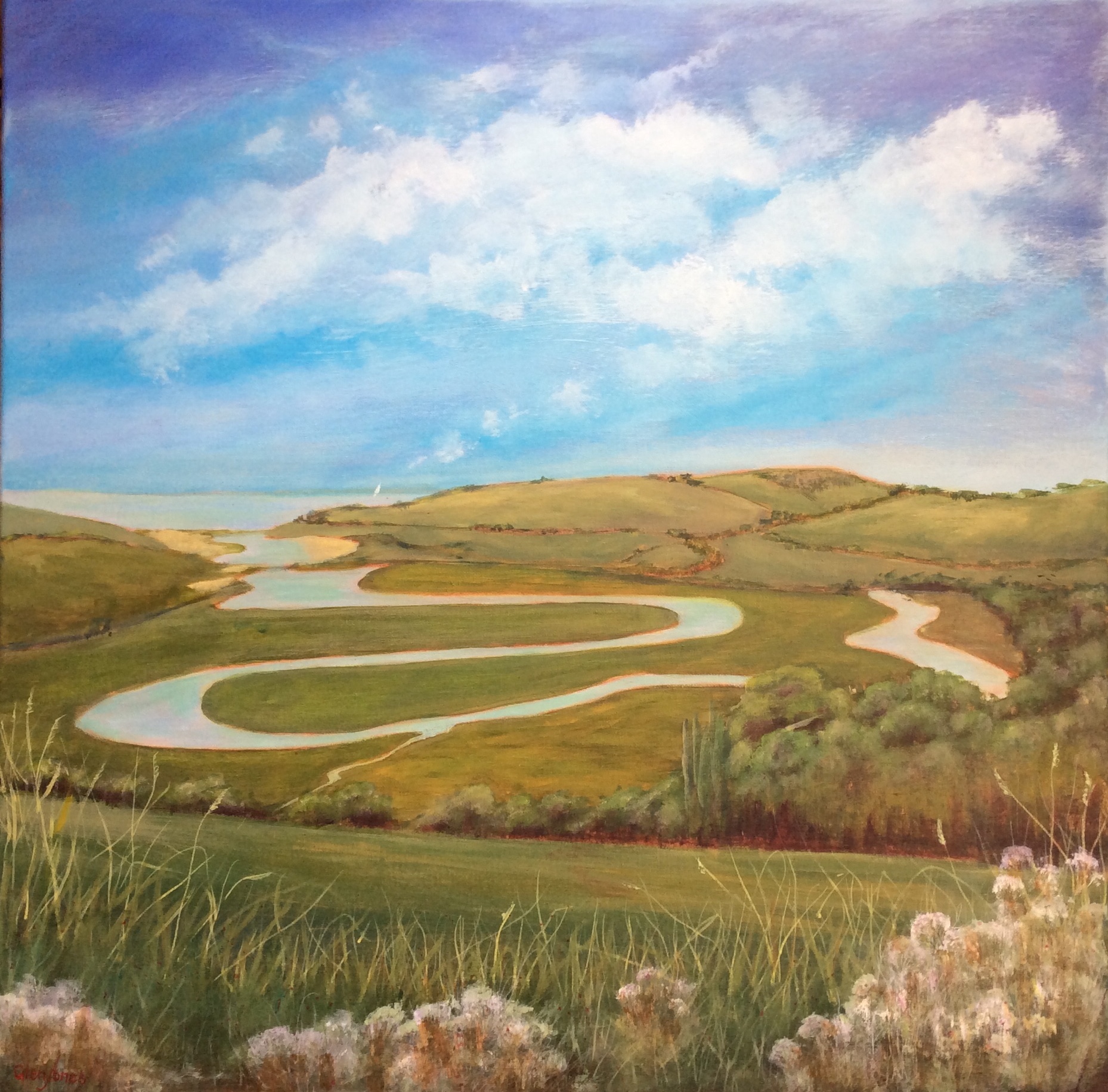 River Cuckmere, Acrylic