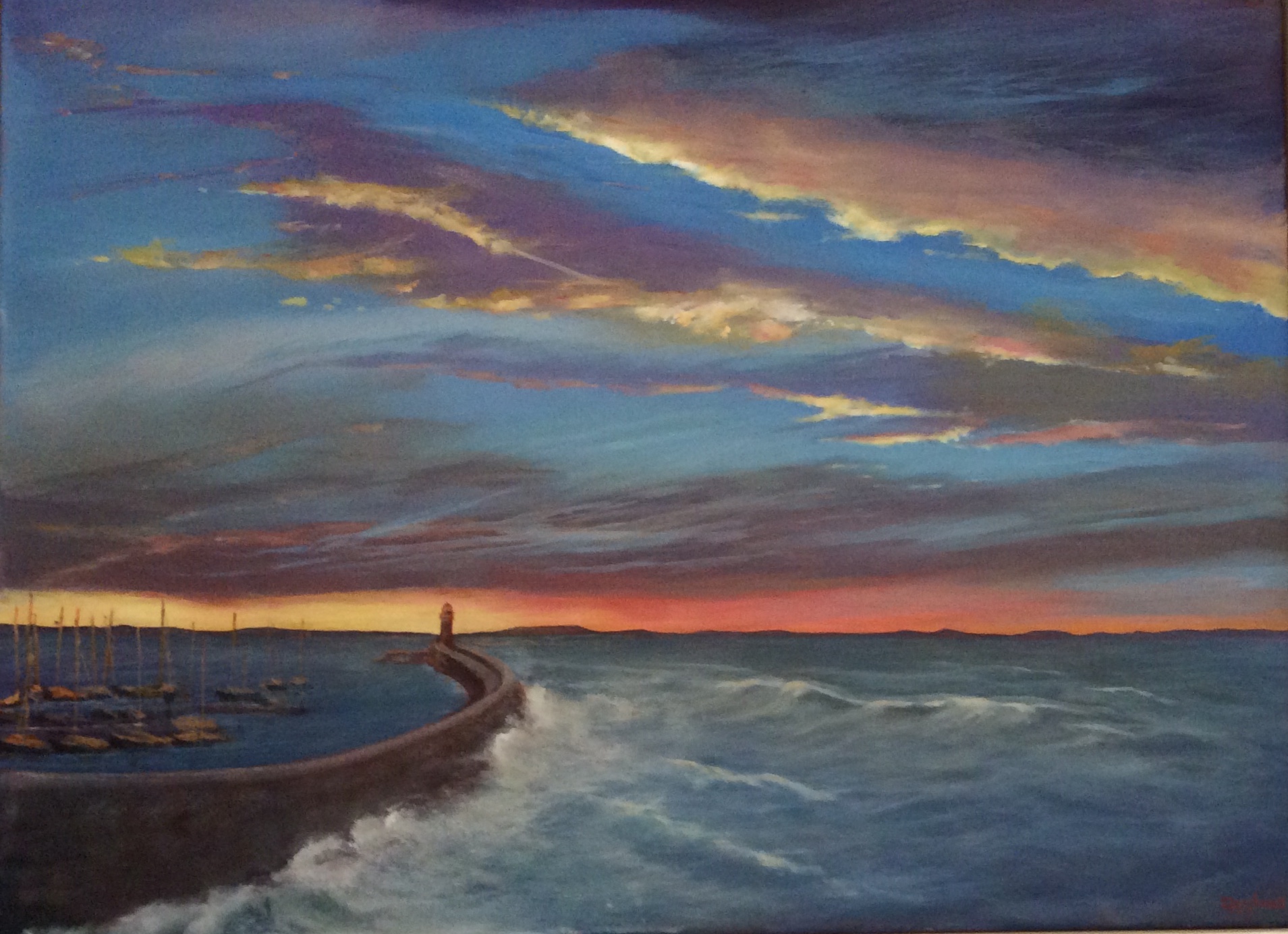 Brixham Breakwater, Acrylic