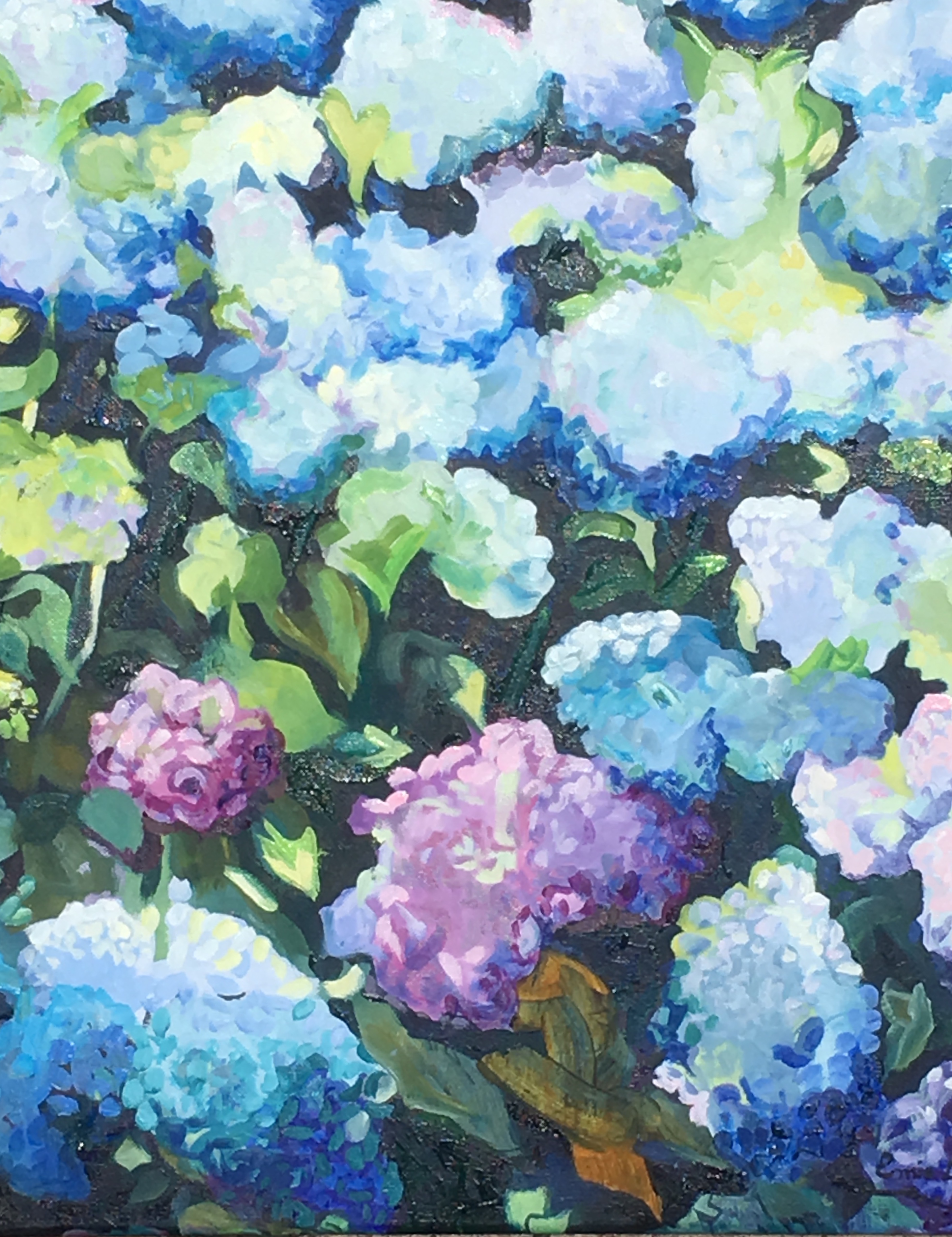 Ernie Lee , Blue Hydrangeas
