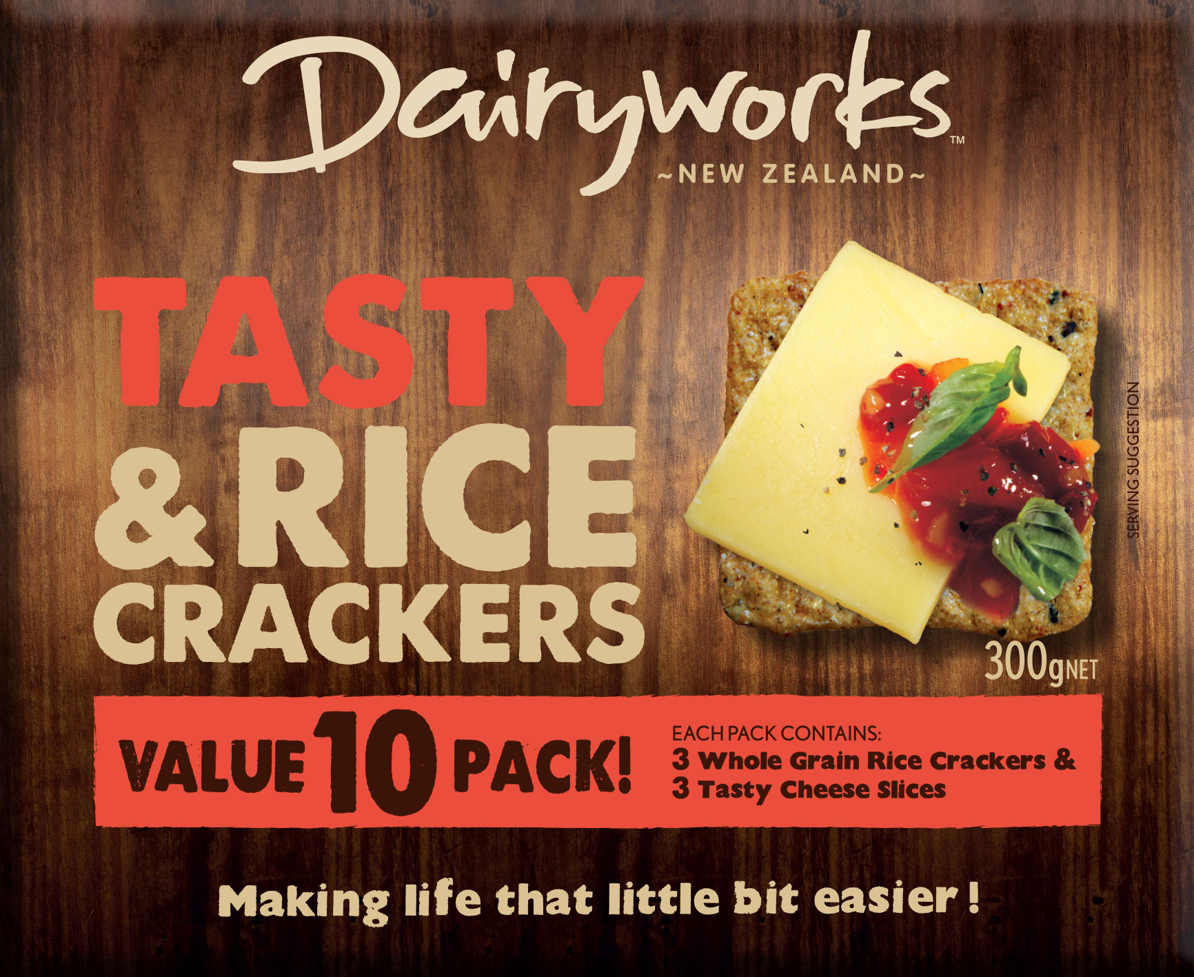 Dairyworks Tasty Cheese & Crackers 10 Pack