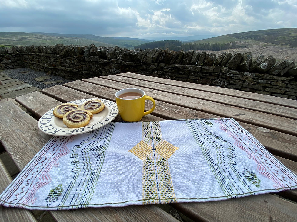 Huck Embroidery Table Runner