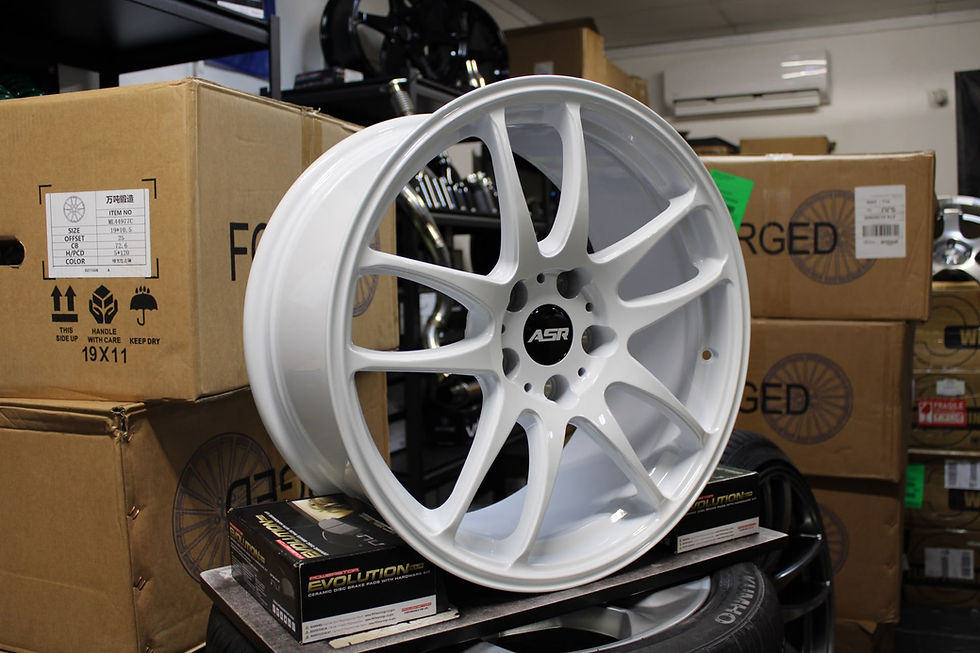 Thumbnail: ASR Forged C-3445 18x8.5 5x114.3 40mm / 18x9.5 5x114.3 35mm Gloss White (Set 4)