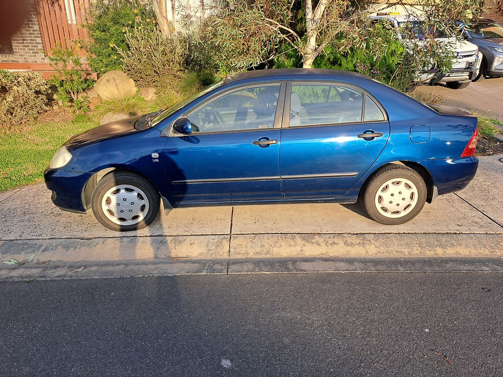 2005 Toyota Corolla Ascent sedan donor - passenger side