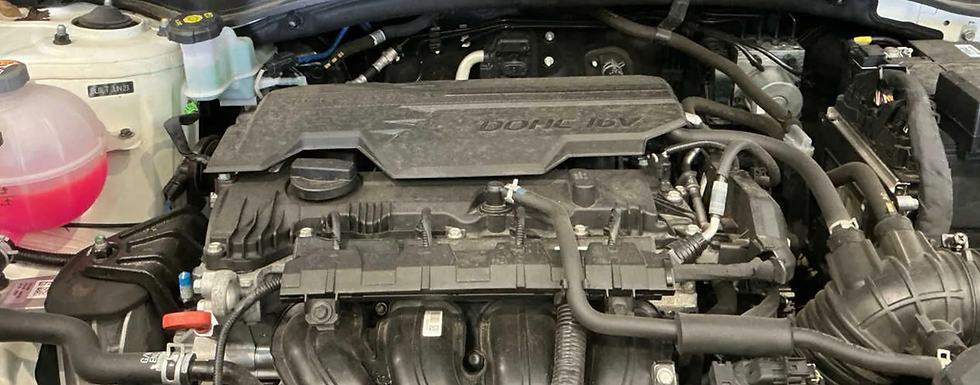 White 2023 Kia Sportage NQ5 donor, engine bay, odometer and build plate