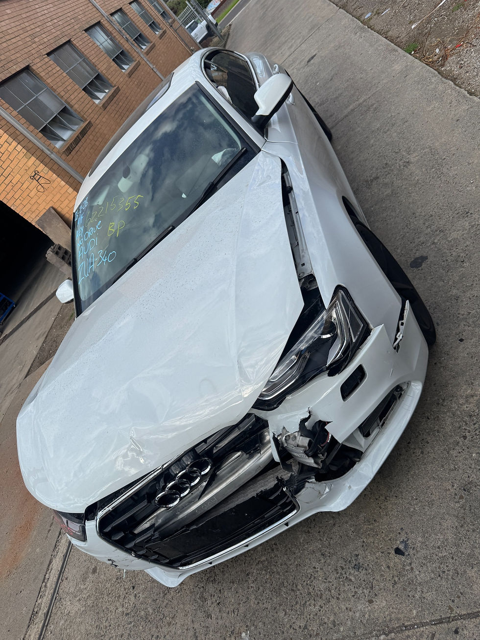 2012-2016 Audi A5 8T Sportback Rear Bumper White with Parking Sensors - donor vehicle photo 1