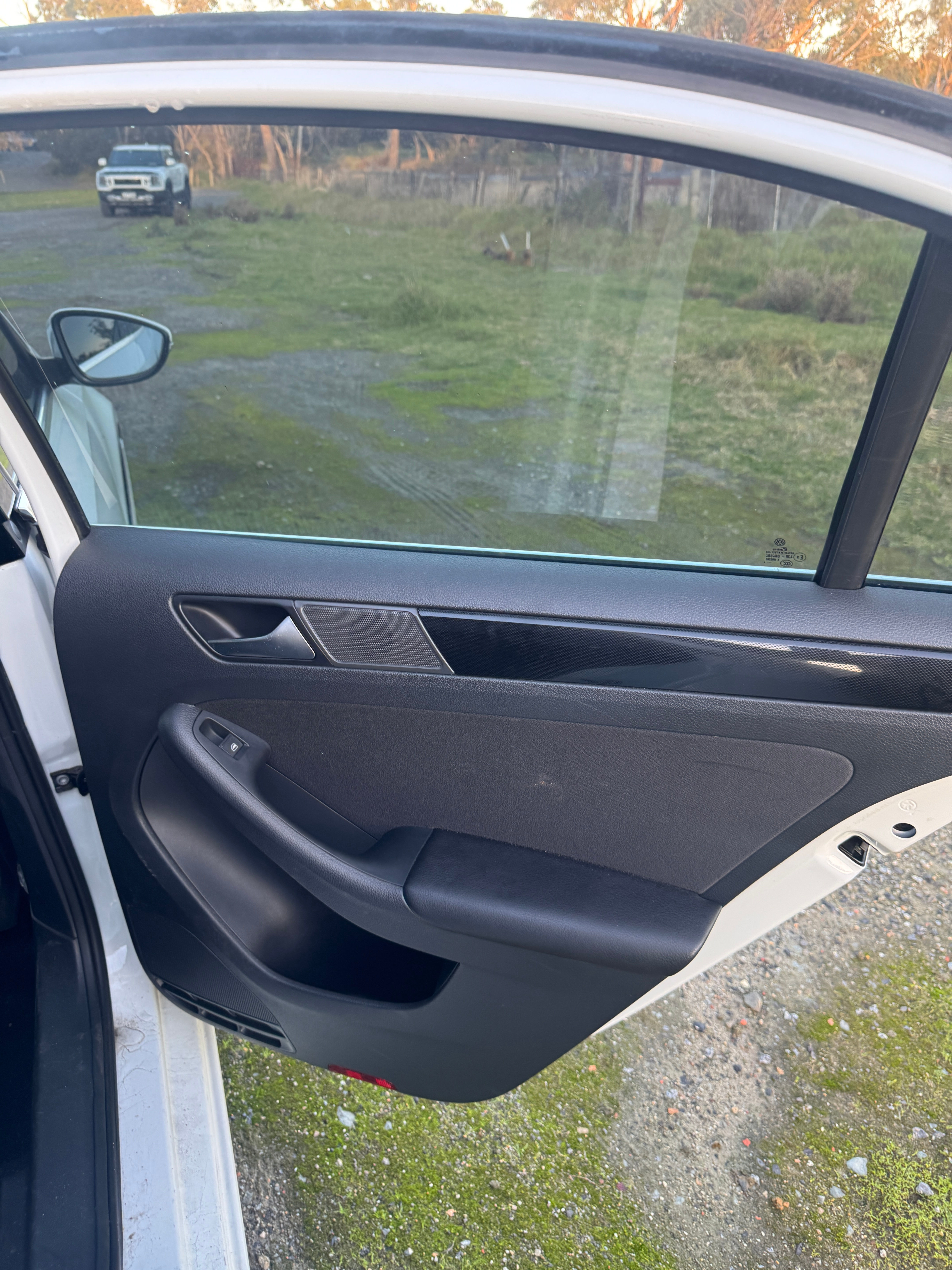 Volkswagen Jetta Right Rear Door Card Black 2011-2014
