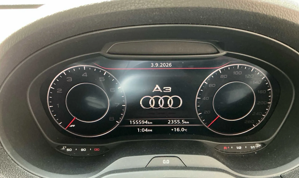 Audi A3 odometer 155594 km