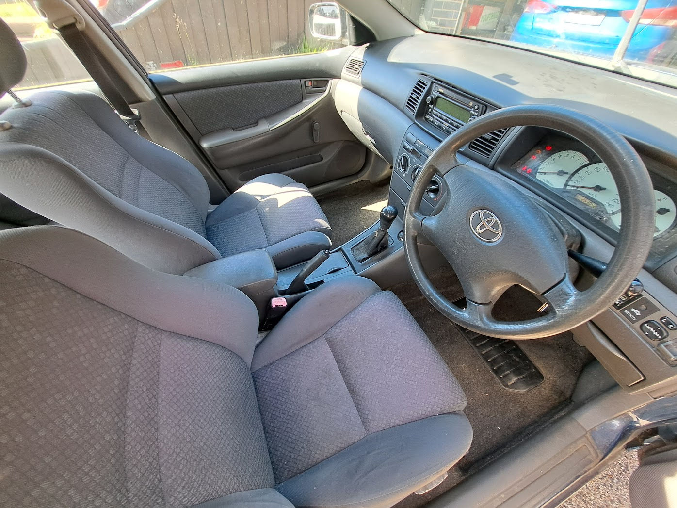 2005 Toyota Corolla Ascent sedan donor - front interior