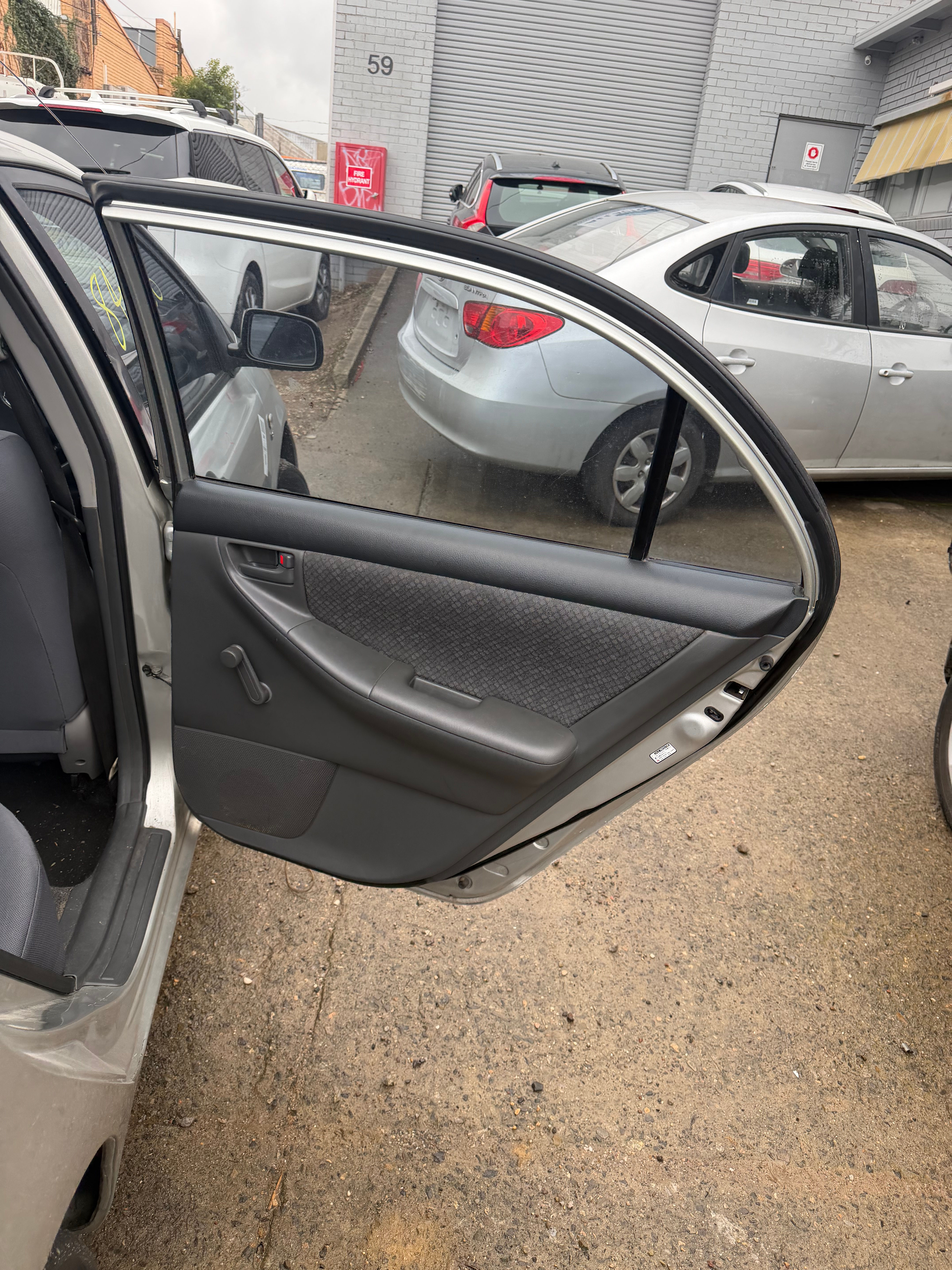2001-2007 Toyota Corolla Rear Right Driver Side Door Card