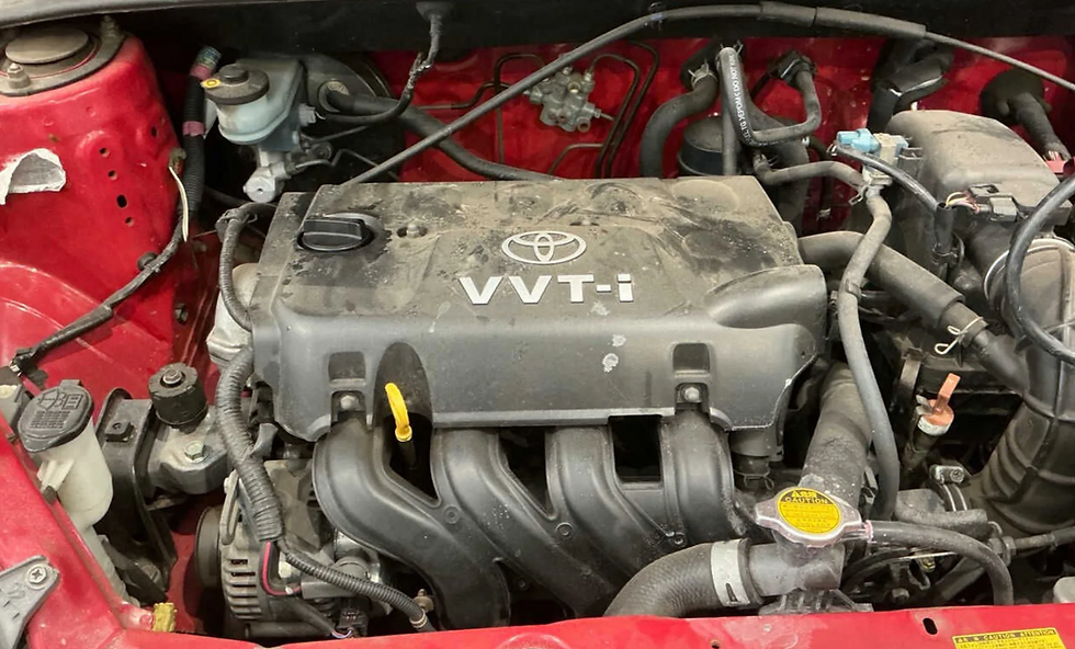 Toyota Echo 2NZ-FE engine bay
