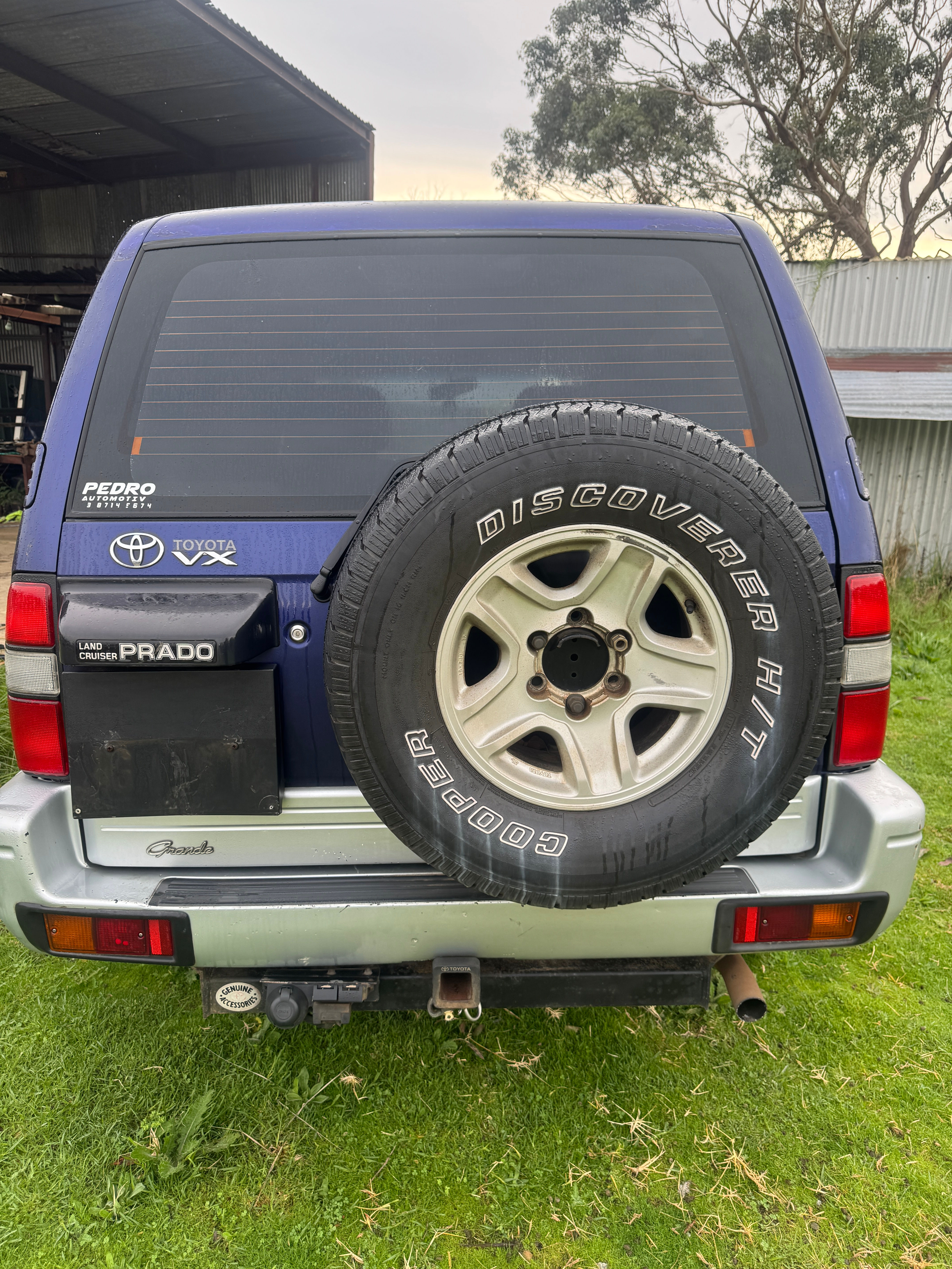1997 TOYOTA LANDCRUISER PRADO 90 SERIES TAILGATE / BOOTLID