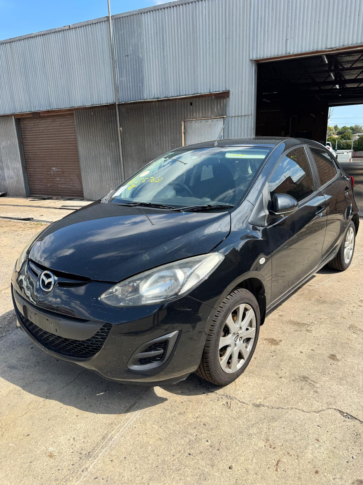 2007–2014 Mazda 2 DE RH Front Door Black Genuine Used