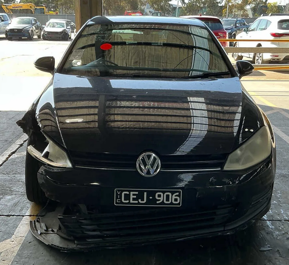 2014 Volkswagen Golf Mk7 black donor - LH Headlight Halogen - photo 2