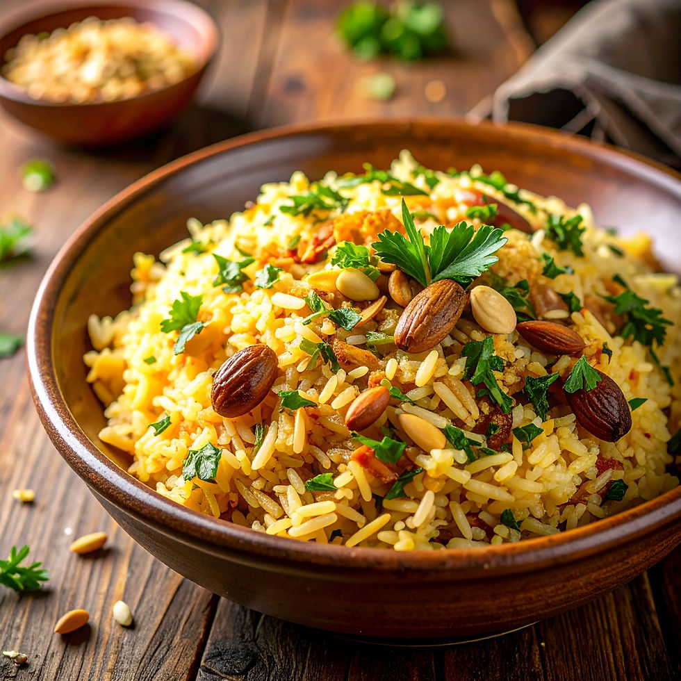 Cooking Social Club: Mediterranean Almond & Rice Pilaf Recipe!