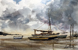 Barcas en la playa