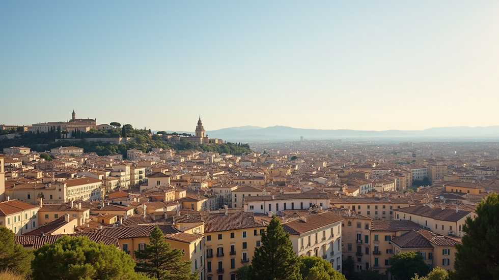 Vue panoramique de la ville d'Aix-en-Provence avec ses bâtiments historiques