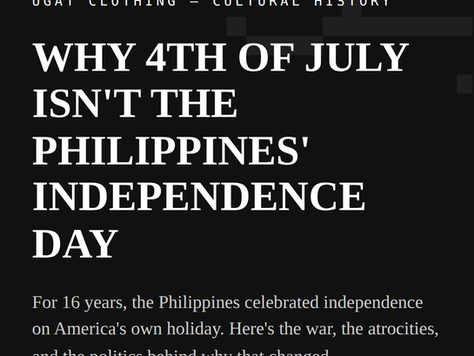 Is the 4th of July the Philippines' Independence Day?
