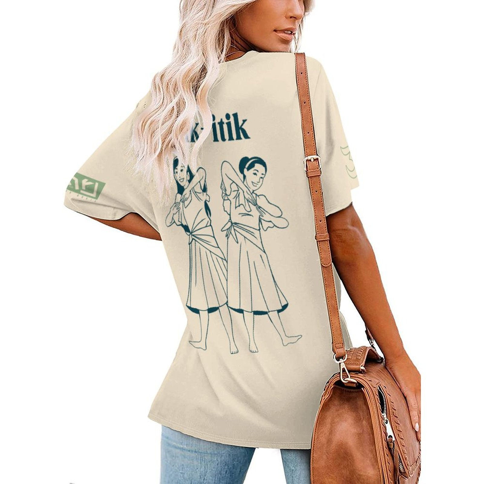 Itik Itik Women's SS V-Neck T-Shirt