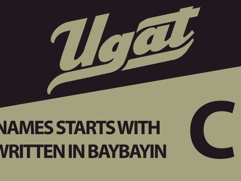 Names that starts with C Written in Baybayin