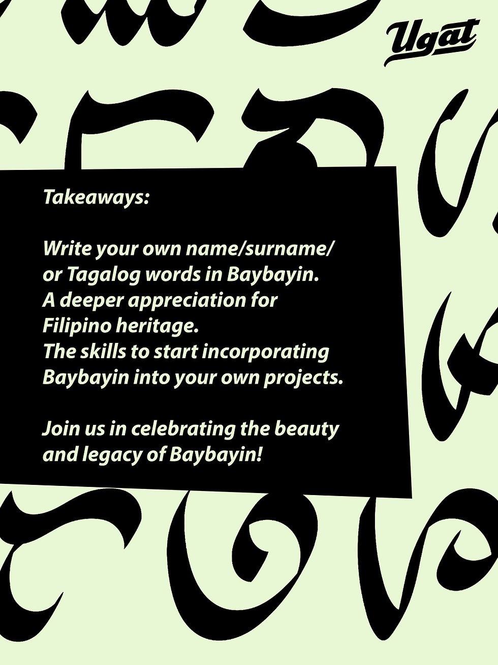 Weekly Baybayin Workshop