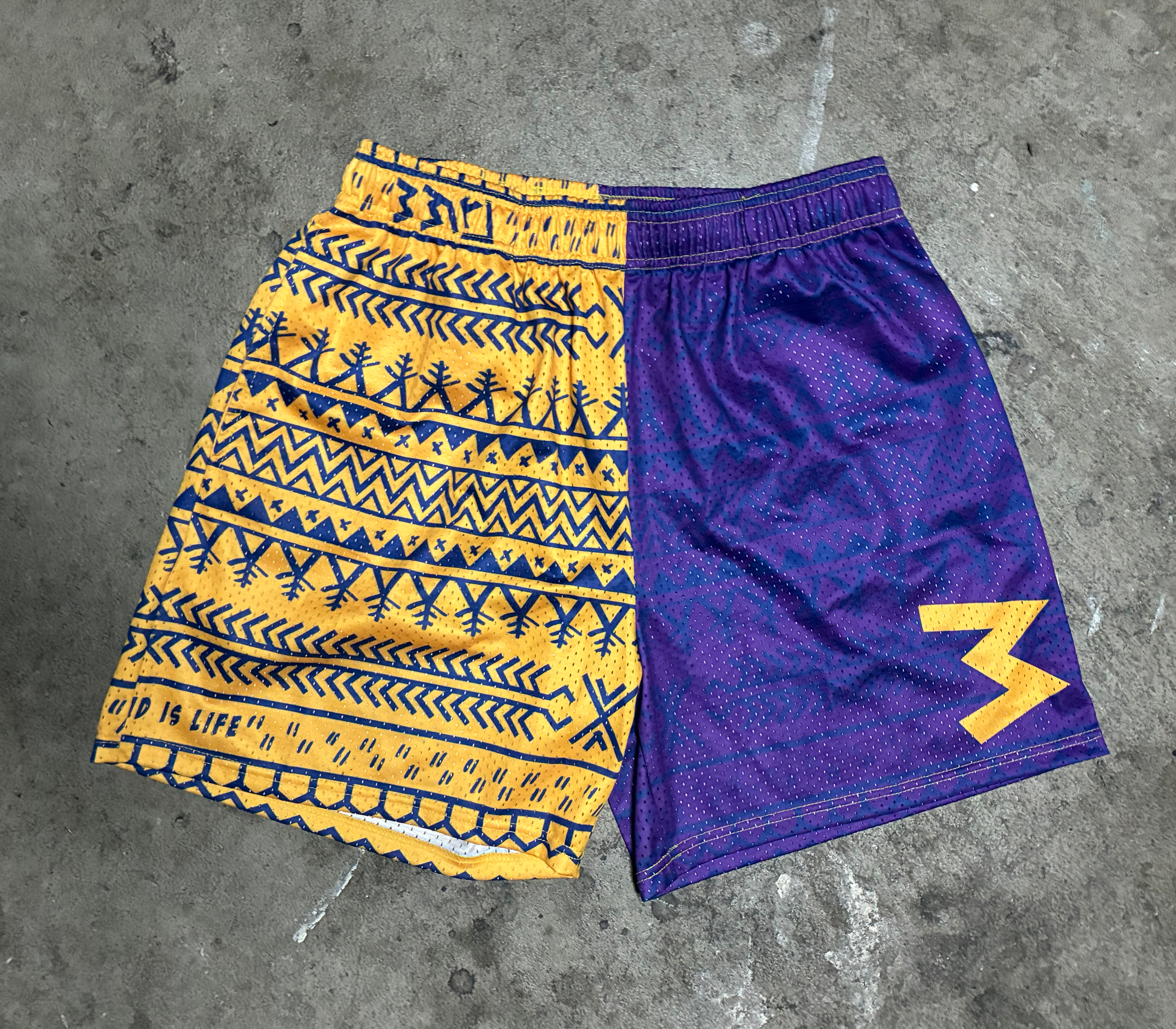 Purple & Gold Basketball Shorts