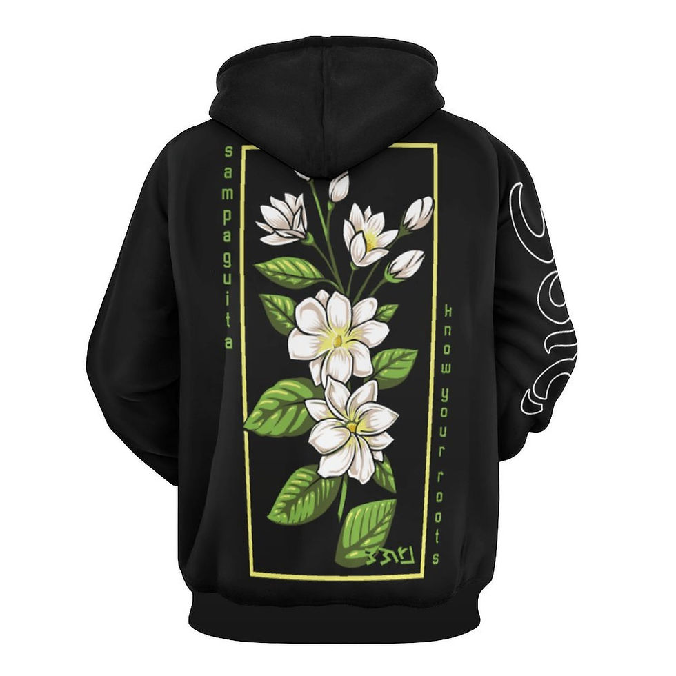 Bulaklak: Sampaguita x AOP Hoodie