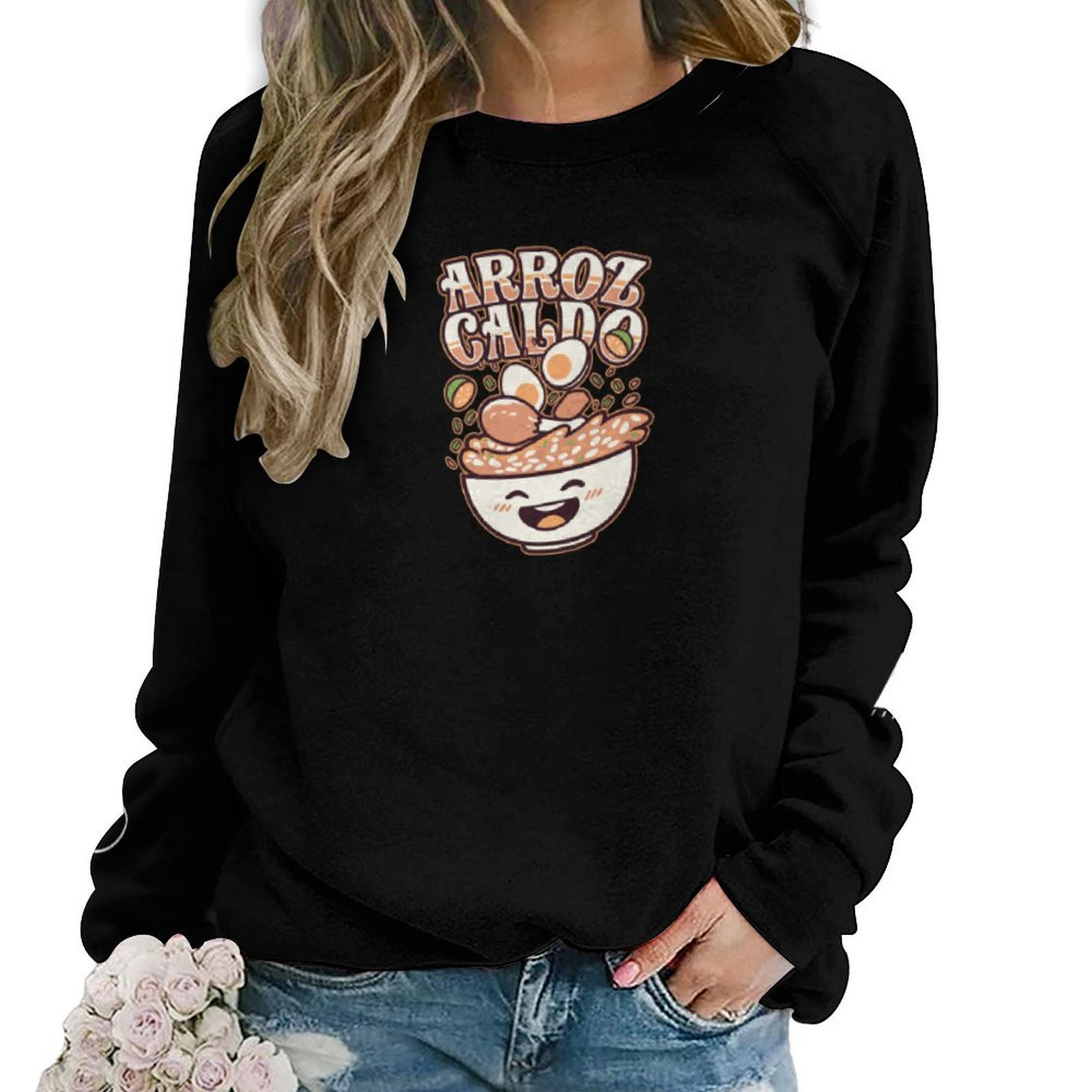 Kawaii Arroz Caldo Women's Raglan Crewneck