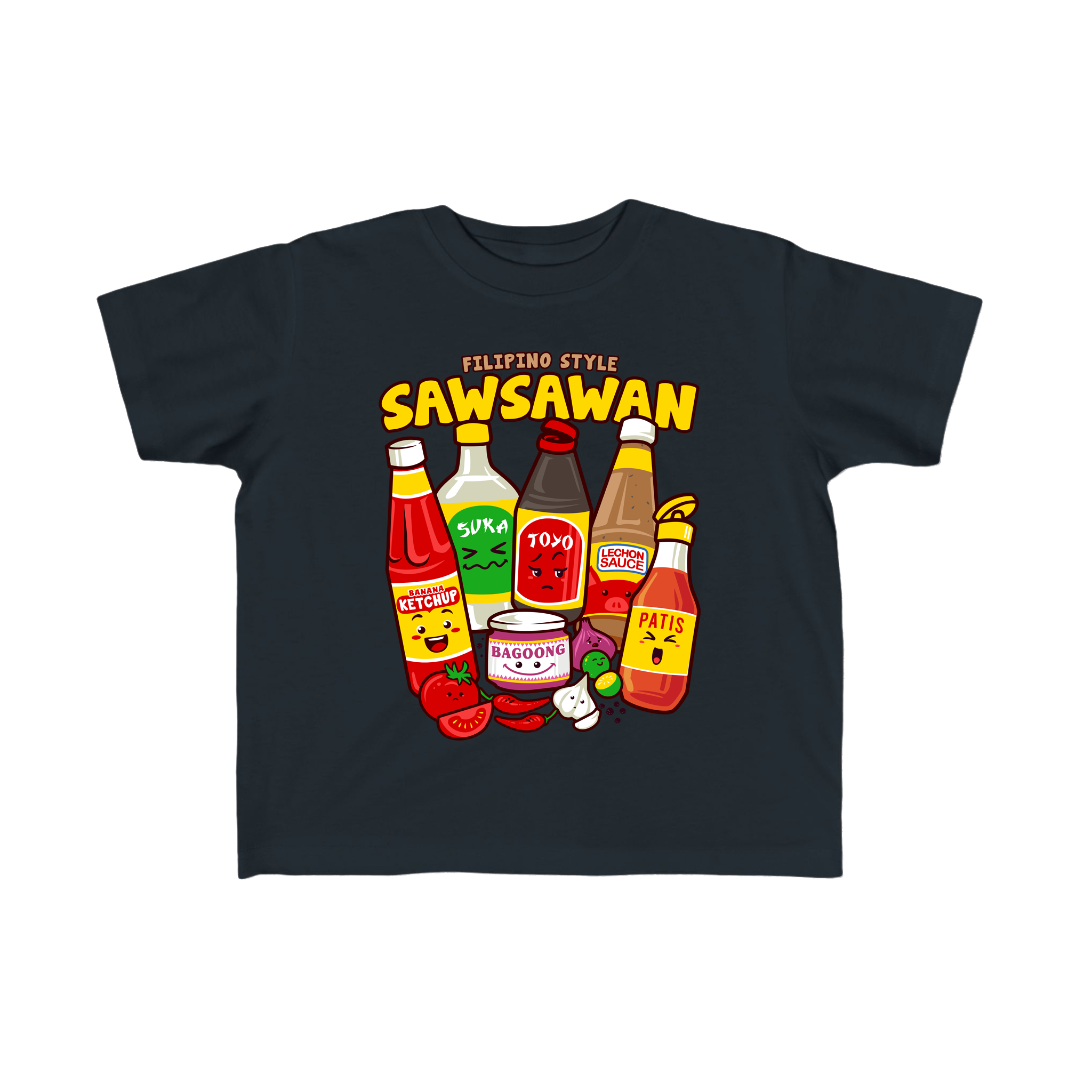 Kawaii Sawsawan Filipino Food Toodler Tee
