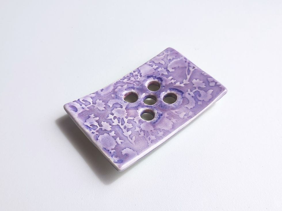 Miniature : Porte-savon artisanal "LAVANDE"