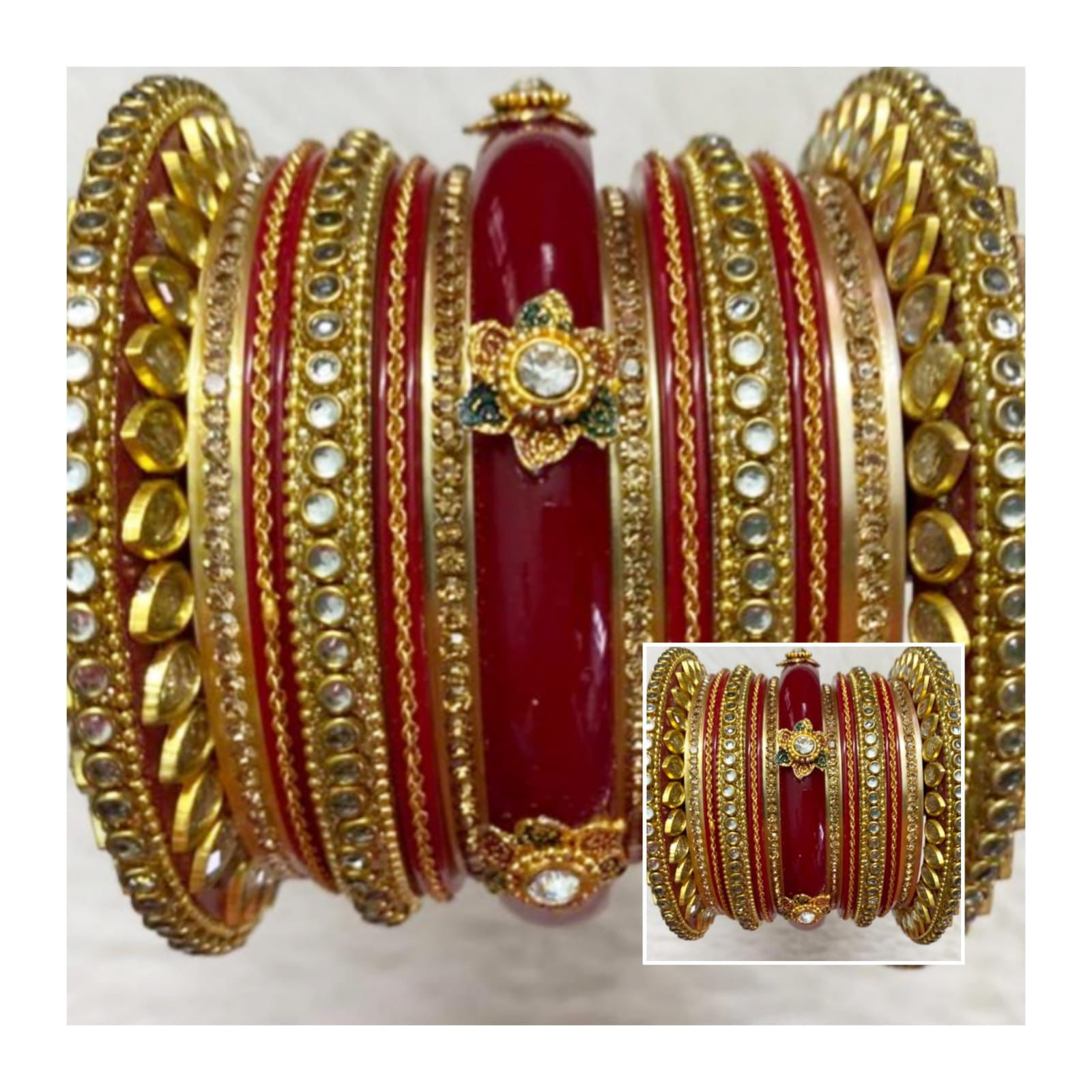 Small chuda(bangles) Rakhi n teej special (red colour)