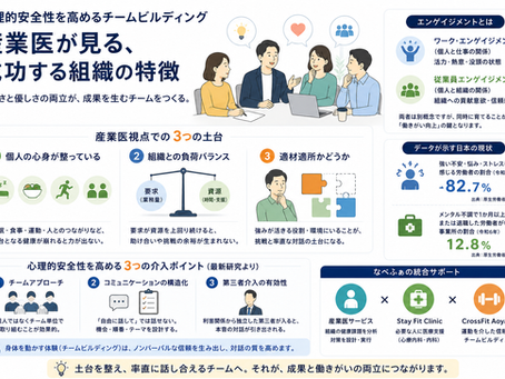 心理的安全性を高めるチームビルディング｜産業医が見る、成功する組織の特徴