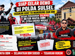 Siap Gelar Demo di Polda Sulsel, Pasukan Adat To Manurung dan HMI Desak Penahanan Salman Aktor Mafia BBM PT. Citra Energi Migas