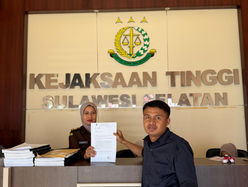APAK Dan GRH Resmi Laporkan Dugaan Korupsi 15M Dana Hibah KONI  Makassar Dan Anggaran Marching Band Ke Kejaksaan Tinggi Sulawesi Selatan