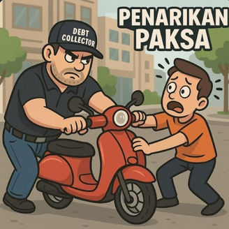 MOTOR DITARIK PAKSA DI JALAN RAYA, KONSUMEN SUDAH SEPAKAT BAYAR TANGGAL 30 HARI SENIN