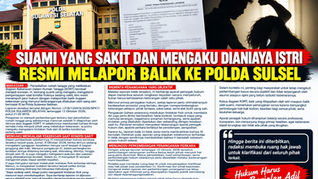 Suami yang Sakit dan Mengaku Dianiaya Istri Resmi Melapor Balik ke Polda Sulsel