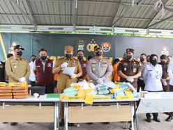 Polres Batu Bara Melaksanakan Pemusnaan Narkotika Jenis Shabu, Ganja, Dan pil Ekstasi Di Wilayah Hukum Polres Batu Bara