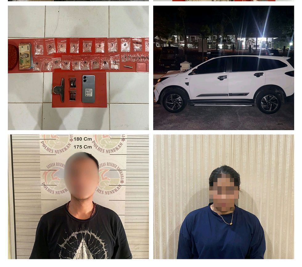 Ditresnarkoba Polda Kaltara Dan Satresnarkoba Polres Nunukan Ungkap Kasus Tindak Pidana Narkotika GolongabI Jenis Sabu
