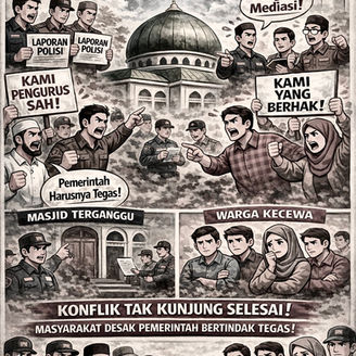 Warga Saling Lapor Terkait Status Masjid Al-Muhajirin, Pemerintah Dinilai Gagal Redam Konflik