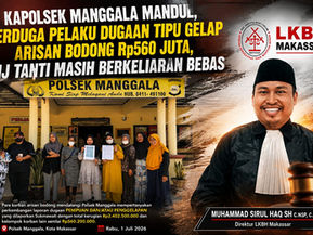 Kapolsek Manggala Mandul, Terduga Pelaku Dugaan Tipu Gelap Arisan Bodong Rp560 Juta, Hj Tanti Masih Berkeliaran Bebas
