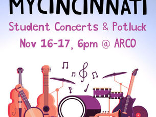 MYCincinnati Student Concerts Nov. 16th & 17th