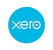 Xero logo in a blue circle with white text, accounting software.
