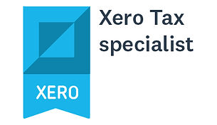 Xero Tax specialist logo, XERO written on blue background, accounting services.