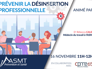 WEBINAIRE : Prévenir la désertion professionnelle