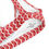 Thumbnail: Groovy Red Pattern padded bikini top