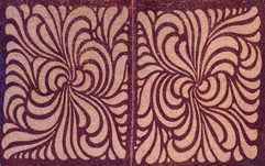 Groovy flower in Plum