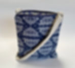 Thumbnail: Ornamento in White on Blue Crossbody Bag