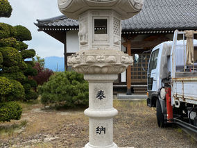 大変だった灯籠